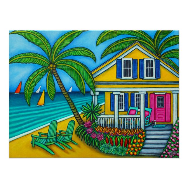 Ticket to Paradise Print by Lisa Lorenz (Front)