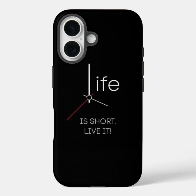 Ticking Truth: Life Is Short Phone Case (Back)