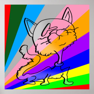TICKLE ME SILLY CAT POSTER