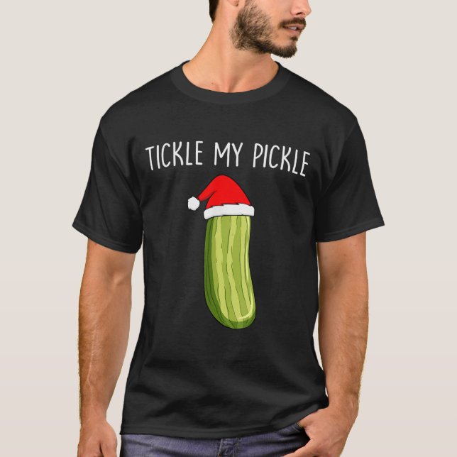 Tickle My Ckle Santa Hat Couple Christmas Women Me T-Shirt (Front)