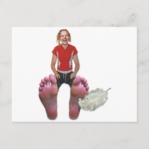 Tickle my feet postcard