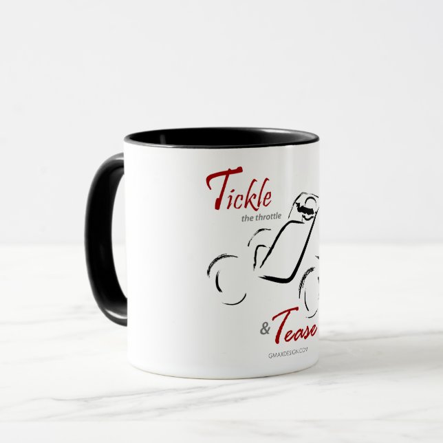Tickle & Tease Sprintcar Mug (Front Left)