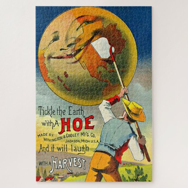  Tickle the Earth - Victorian trade card Jigsaw Puzzle (Vertical)