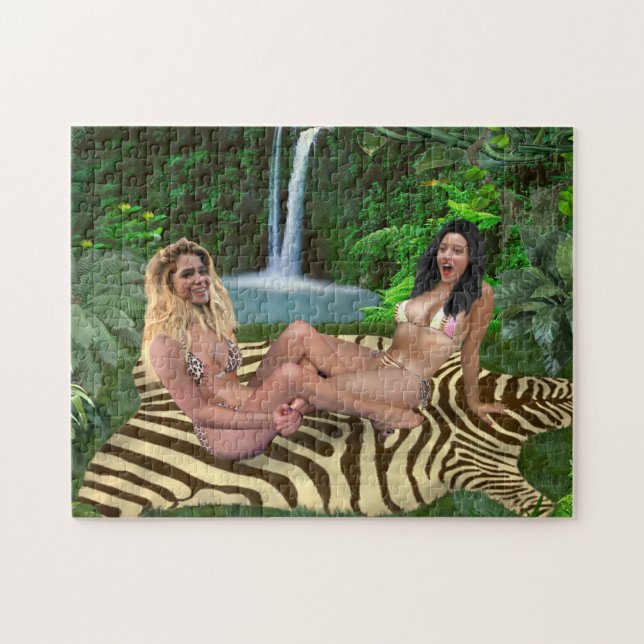 TICKLE WRESTLING BABES JIGSAW PUZZLE (Horizontal)