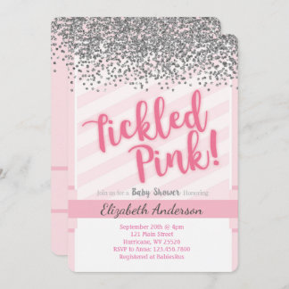 Tickled Pink Baby Shower Invitation
