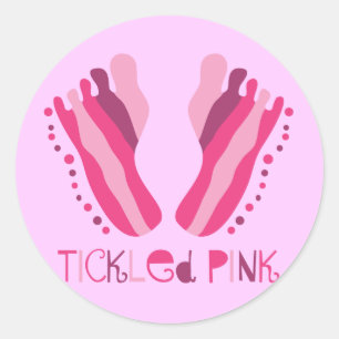 Tickled Pink Classic Round Sticker