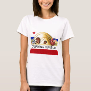 Ticklish California Bear Flag T-Shirt