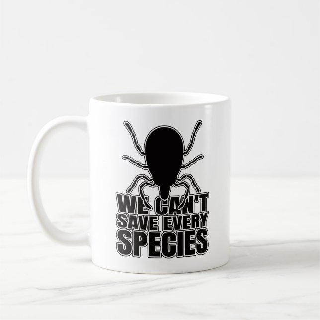 Ticks Tick Ixodida – Entomology Geek Coffee Mug (Left)