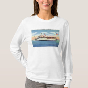 Ticonderoga Steamer Leaving Port Burlington, T-Shirt