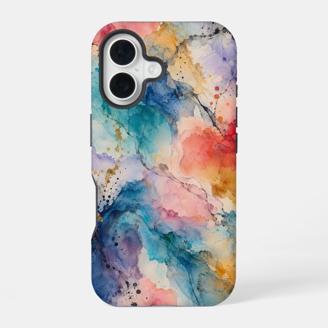 Tidal Bloom iPhone 16 Case (Back)