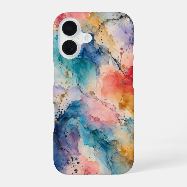 Tidal Bloom iPhone 16 Case (Back)