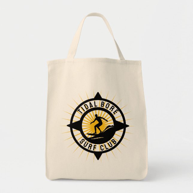 Tidal Bore Surfe Club Tote Bag (Front)
