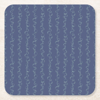 Tidal Bubble Trals Square Paper Coaster