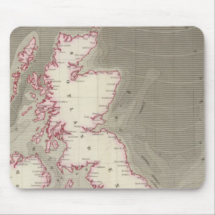 Tidal chart British Seas Mouse Pad