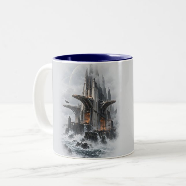 Tidal Citadel Two-Tone Coffee Mug (Front Left)