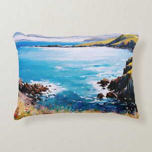 Tidal Dreams and Meadow Breezes      Decorative Cushion