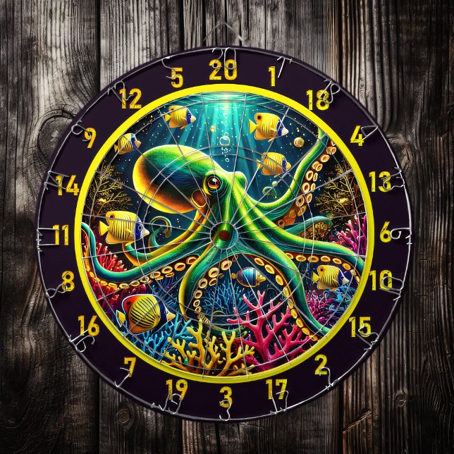 Tidal Embrace Octopus Dartboard (Creator Uploaded)