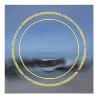 Tidal Flow Abstract Seascape Contemporary Poster