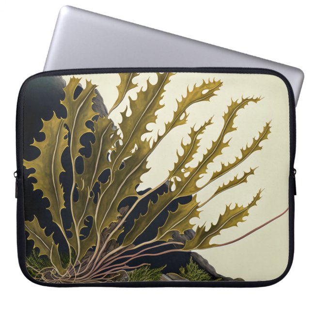 Tidal Fronds Laptop Sleeve (Front)