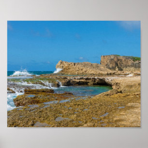 Tidal Pools and Rock Ledges of Punta Las Tunas Poster