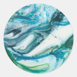 Tidal Sweep II Classic Round Sticker