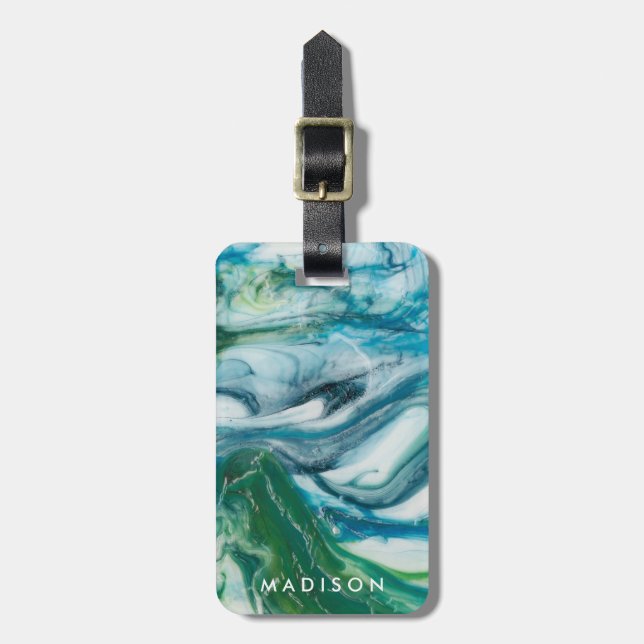 Tidal Sweep II Luggage Tag (Front Vertical)