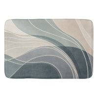 Tidal Veil Sea Glass Abstract Coastal Large Bath M