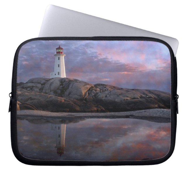Tide Pool by Lighthouse Laptop Sleeve (Front)