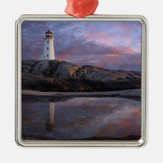 Tide Pool by Lighthouse Metal Tree Decoration