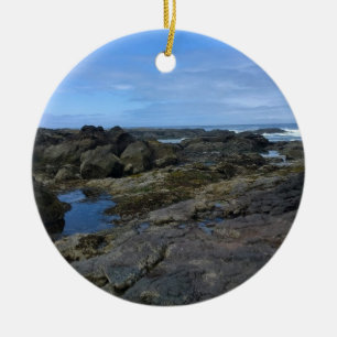 Tide Pools at Bob Creek, OR Ceramic Ornament