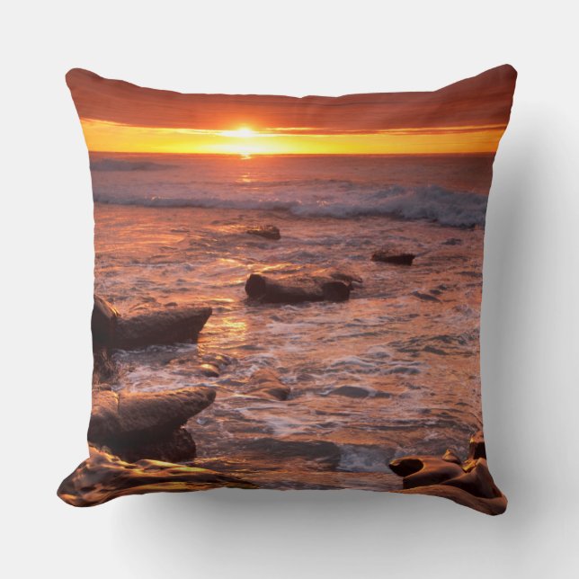 Tide pools at sunset, California Cushion (Front)
