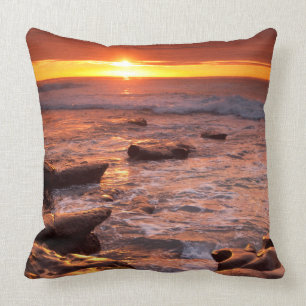 Tide pools at sunset, California Cushion