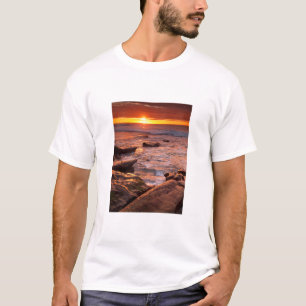 Tide pools at sunset, California T-Shirt
