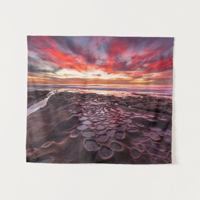 Tide Pools in La Jolla, CA Tapestry (Front (Horizontal))