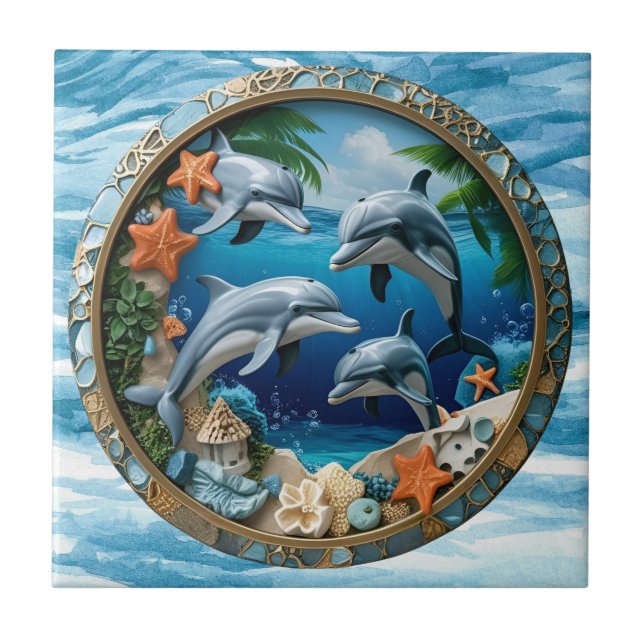 Tide Treasures Ceramic Tile (Front)