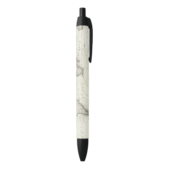 Tide-wave Atlas Map Black Ink Pen (Bottom (Vertical))