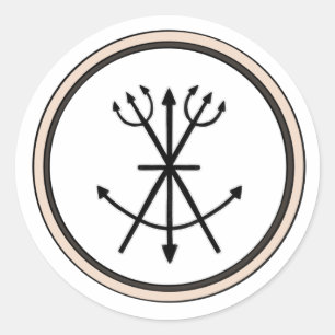 Tidents, Spears and Harpoons Classic Round Sticker
