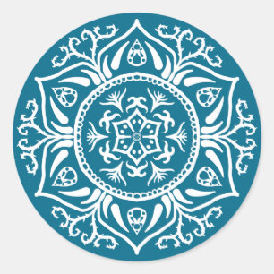 Tidepool Mandala Classic Round Sticker