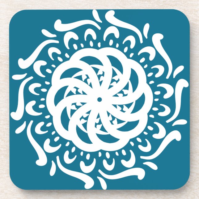 Tidepool Mandala Coaster (Front)