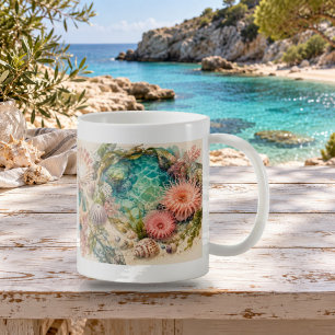 Tidepool Watercolour Shells and Coral Mug