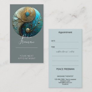 Tides of Balance Yin Yang Design Business Card