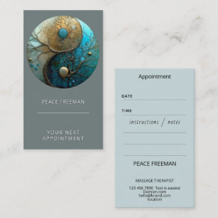 Tides of Balance Yin Yang Design Business Card