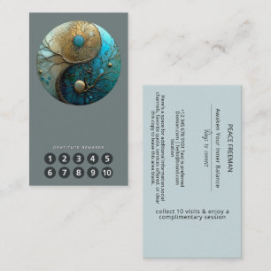 Tides of Balance Yin Yang Design Business Card