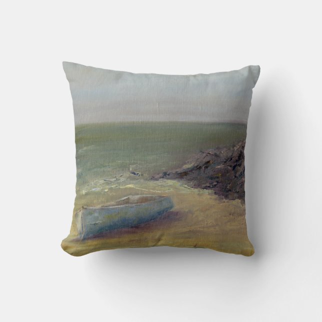 Tide's Rolling In - Boat on the Shore Cushion (Front)