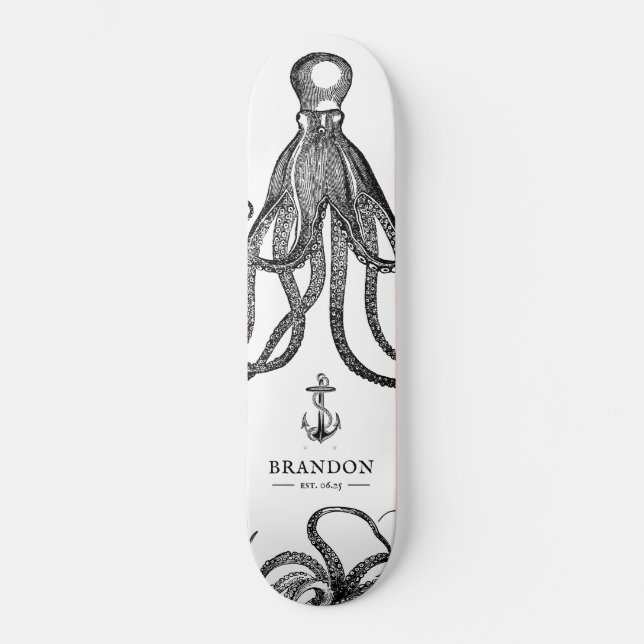 Tide's Tentacles | Octopus Theme Skateboard (Front)