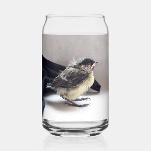 Tidi my Bird the Parus Major Can Glass