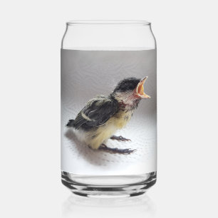 Tidi my Bird the Parus Major Can Glass