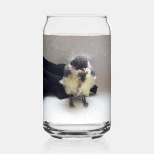 Tidi my Bird the Parus Major Can Glass
