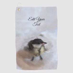 Tidi my Bird the Parus Major Golf Towel