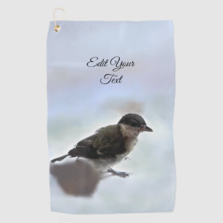 Tidi my Bird the Parus Major Golf Towel